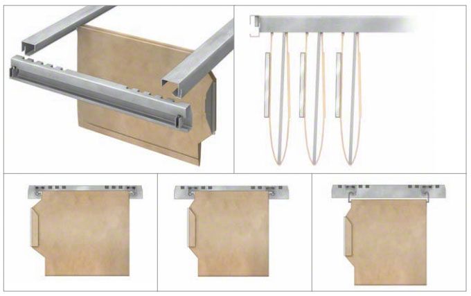 posiciones carpeta carpetero estantería M3