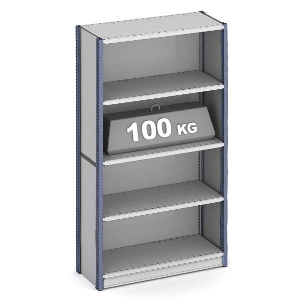 estantería para oficina con capacidad de 100 kg por nivel
