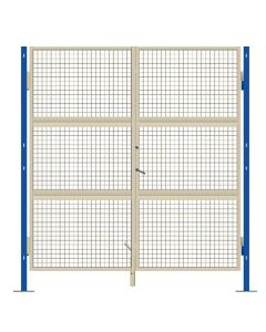 Puerta doble para vallado de seguridad