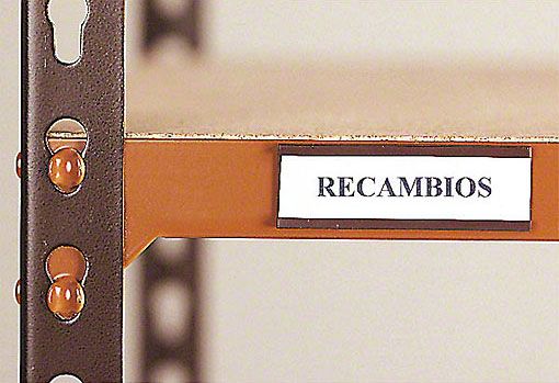 etiquetas magnéticas estantería ligera Metal point